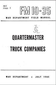 FM10-35 Quartermaster Truck Companies